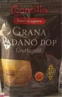 Mängden socker i Grana Padano Dop grattuggiato