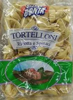 Mängden socker i Tortelloni ricotta e spinaci