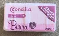 Mängden socker i Burro senza lattosio