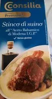 Mängden socker i Stinco di suino aceto balsamico modena