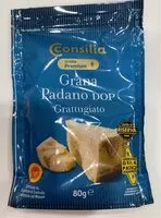 Mängden socker i Grana padano grattugiato