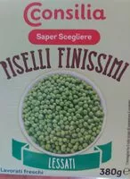 Mängden socker i Piselli finissimi