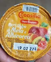 Mängden socker i 100% polpa di mela e Albicocca