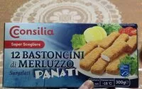 Mängden socker i 12 bastoncini Merluzzo