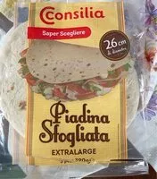 Mängden socker i Piadina sfogliata extralarge