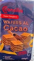 Mängden socker i Wafers al cacao