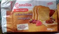Mängden socker i Fette biscottate integrali