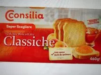 Mängden socker i Consilia Saper Scegliere 52 fette biscottate classiche