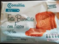 Mängden socker i Fette biscottate con farro