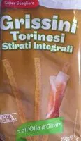 Mängden socker i grissini torinesi stirati integrali