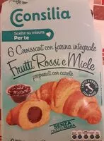 Mängden socker i Croissant con farina integrale frutti rossi e miele