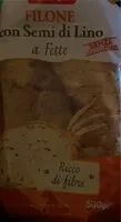 Mängden socker i Filone a fette con semi di lino