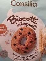 Mängden socker i Biscotti integrali con gocce di cioccolato