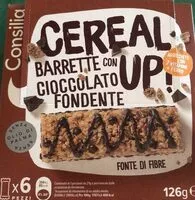 Mängden socker i Cereal up barrette con cioccolato fondente