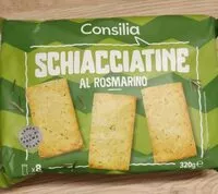 Mängden socker i Schiacciatine al rosmarino