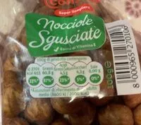 Mängden socker i Nocciole sgusciate