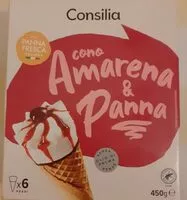 Mängden socker i Cono amarena e panna