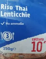Mängden socker i Riso thai lenticchie