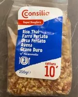 Mängden socker i Riso thai farro perlato orzo perlato avena grano duro