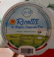 Mängden socker i Ricotta di bufala campana dop