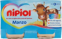 Mängden socker i Manzo omogeneizzato con manzo e cereale
