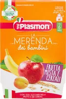 Mängden socker i La merenda dei bambini frutta mista e cereali