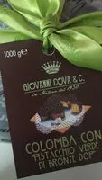 Mängden socker i Colomba con pistacchio verde di bronte
