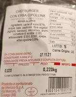 Mängden socker i Hamburger con erba cipollina