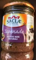 Mängden socker i Sacla Italia Tapenade Di Olive Nere Naturali
