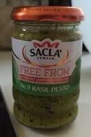 Mängden socker i Free From no.9 Basil Pesto