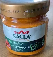 Mängden socker i Tartinade de poivrons grillés Bio