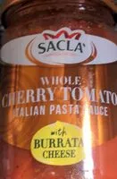 Mängden socker i Whole Cherry Tomato Italian Pasta Sauce with Burrata Cheese