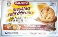 Mängden socker i Breakfast biscuits