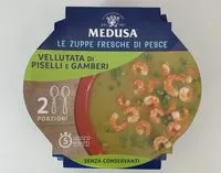 Mängden socker i Vellutata di piselli e gamberi
