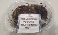 Mängden socker i Riso venere con verdure e frutti di mare