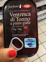 Mängden socker i Ventresca Di Tonno a Pinne Gialle Coop 125 G (88 G égoutté)