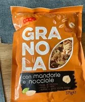 Mängden socker i Granola con mandorle e nocciole