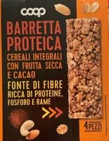 Mängden socker i Barretta proteica cereali integrali con frutta secca e cacao