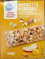 Mängden socker i Barrette di cereali con albicocca mela e frutta secca