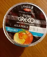 Mängden socker i Yogurt greco magro alla pesca