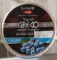 Mängden socker i Yogurt greco mirtillo magro