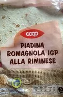 Mängden socker i Piadina romagnola IGP alla riminese