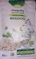 Mängden socker i Triangolini con riso e piselli