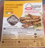 Mängden socker i Arrosticini di pollo con pancetta di suino