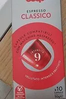 Mängden socker i Espresso classico