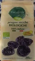 Mängden socker i Prugne secche BIOLOGICHE