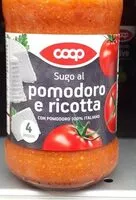 Mängden socker i Sugo al pomodoro e ricotta