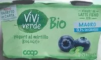 Mängden socker i yogurt al mirtillo biologico