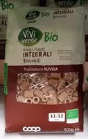Mängden socker i DITALI RIGATI INTEGRALI BIOLOGICI