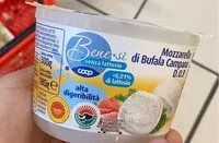 Mängden socker i Mozzarella di bufala Campana